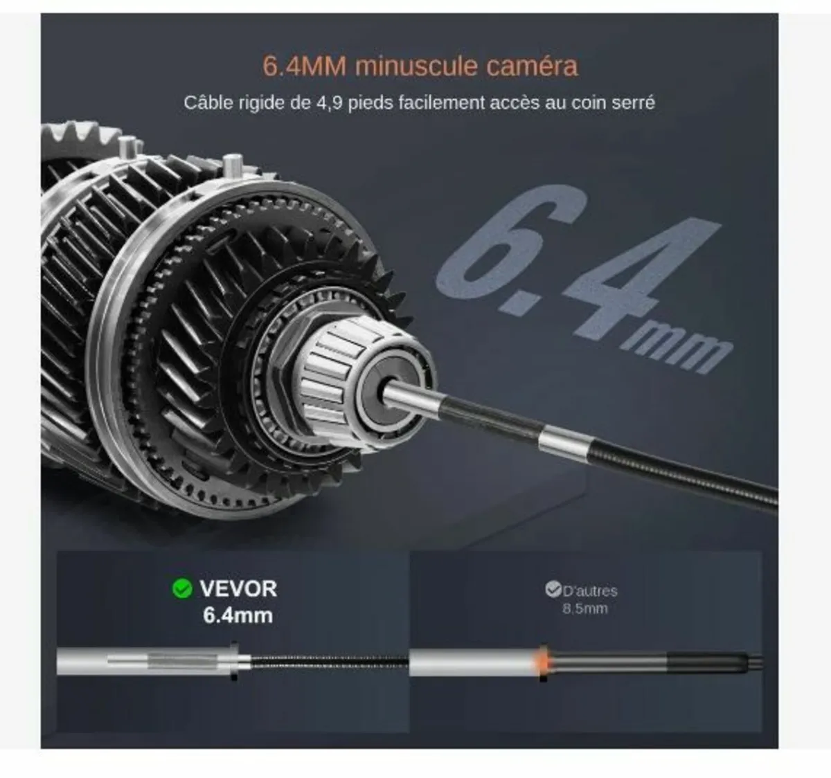 Articulating Borescope Camera with Light - Image 2