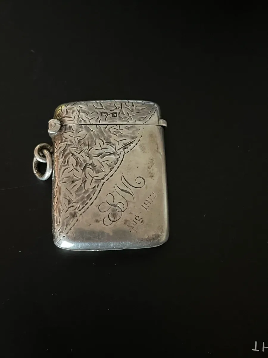 Antique Silver Vesta Case - Image 1