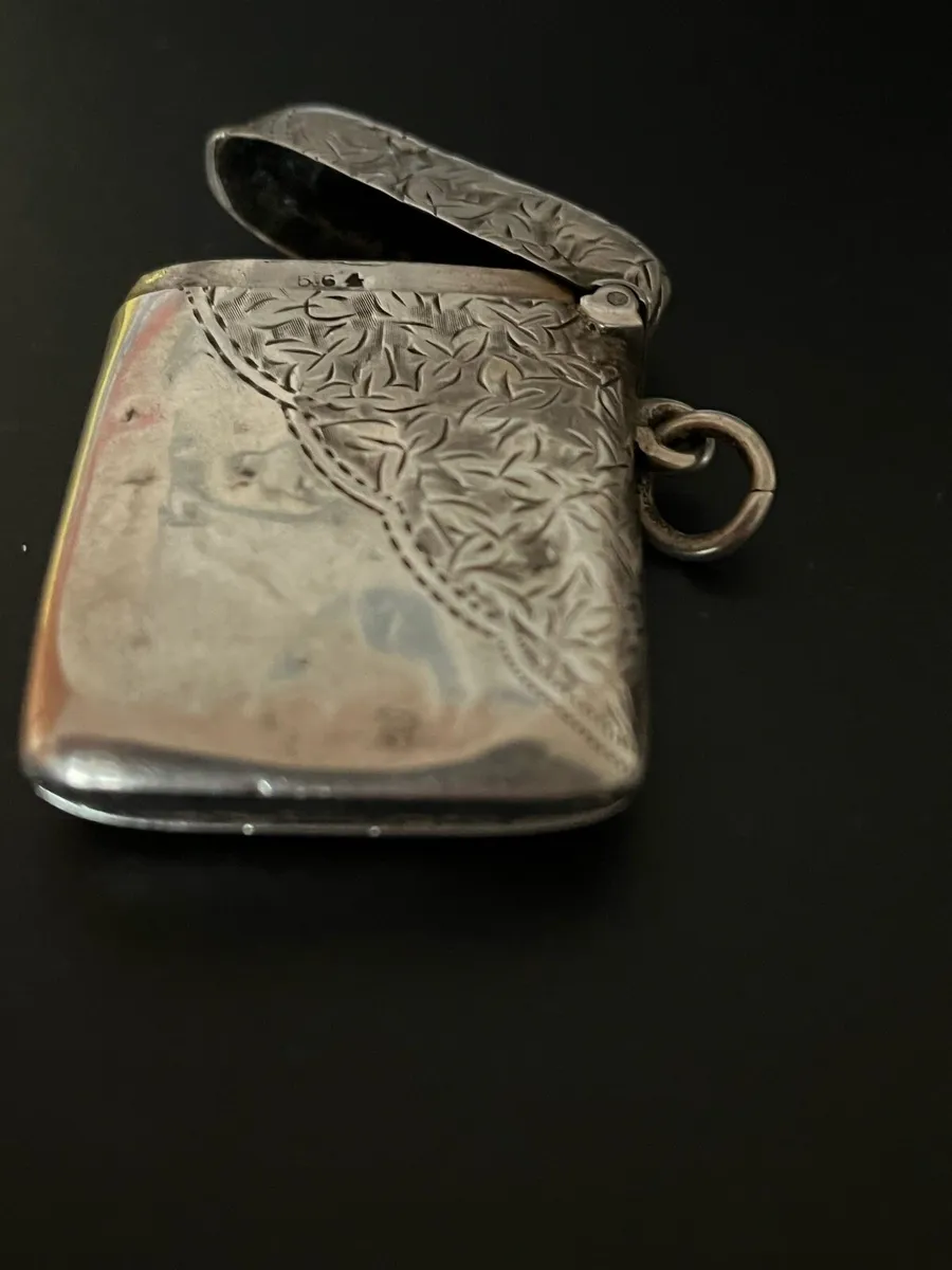 Antique Silver Vesta Case - Image 4