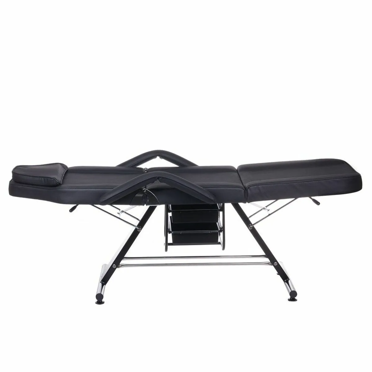 Beauty cosmetic bed chair with 2 cuvettes wht/blac - Image 4