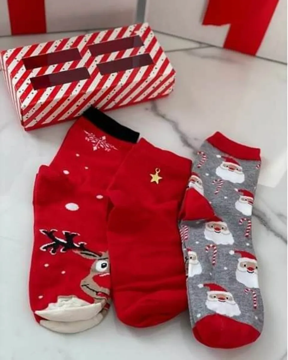 Children's socks MILENA Christmas Reindeer - Image 4