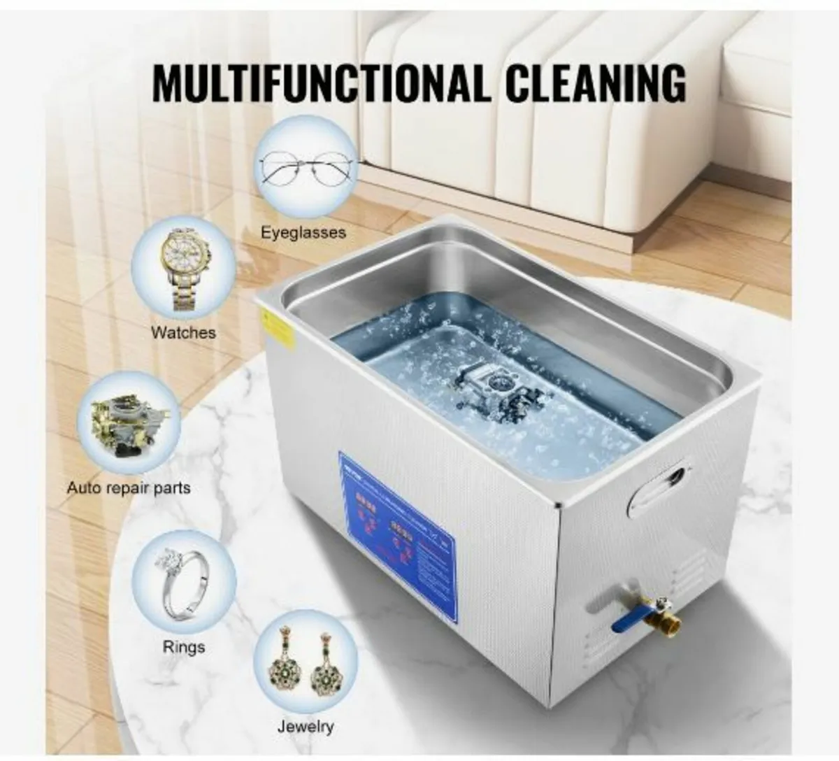 Professional Ultrasonic Cleaner, 30 L Ultrasonic - Image 1