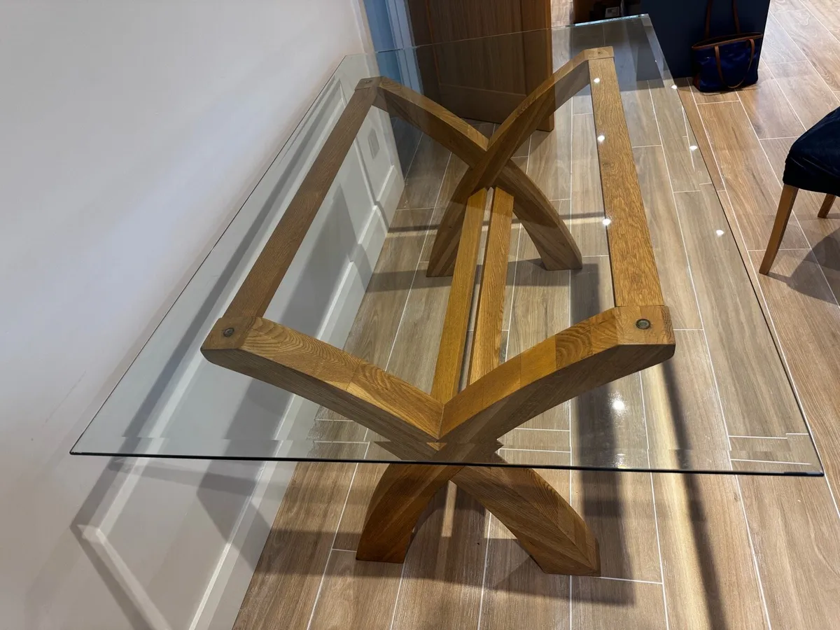 Glass top Dining Table - Image 1