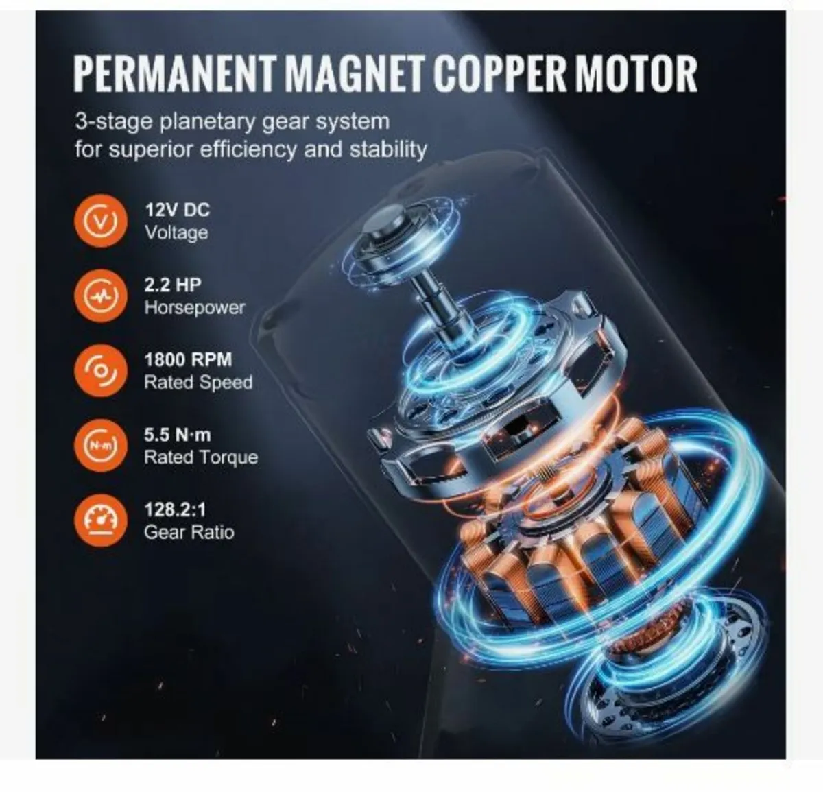 Electric Winch ATV UTV 2041.2 kg - Image 4