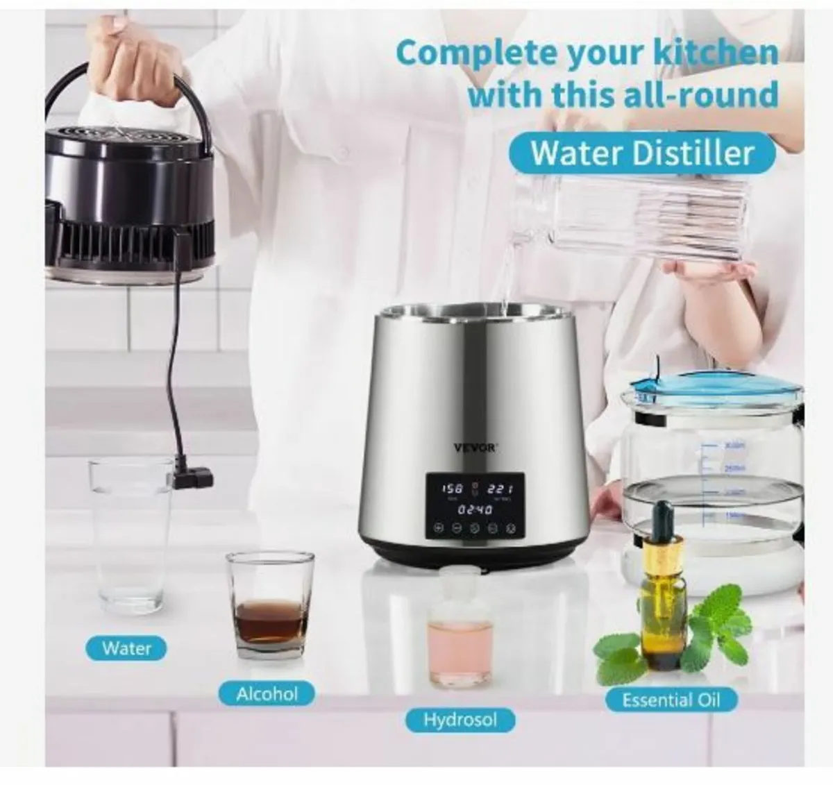 4L Water Distiller 1.5L/H Distilled - Image 3