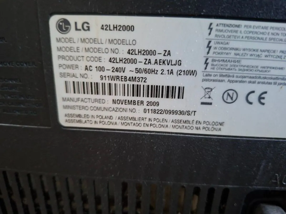 42inch LG TV - Image 4