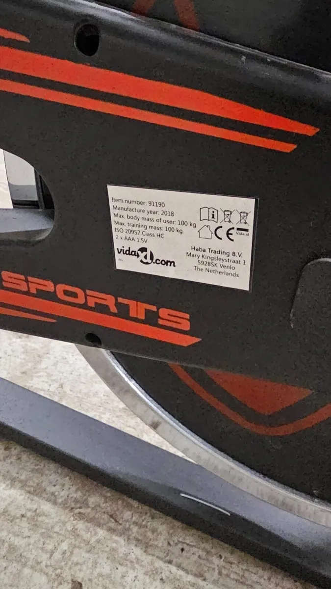 Stationary Exercise Bike – (no computer) as seen - Image 2