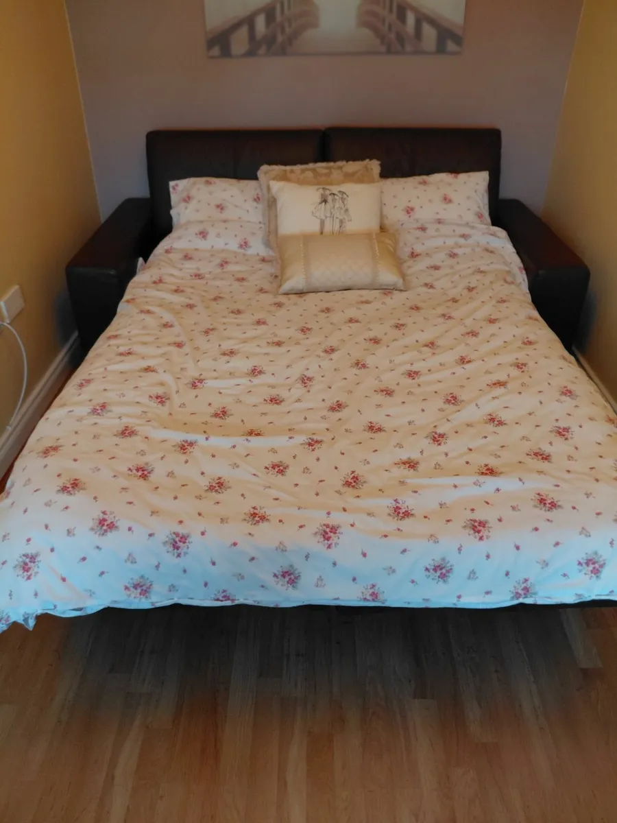 Leater sofa bed - Image 3