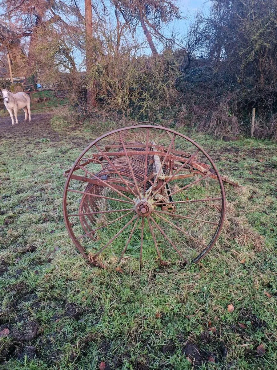 Large Vintage Hay Rake - Image 2