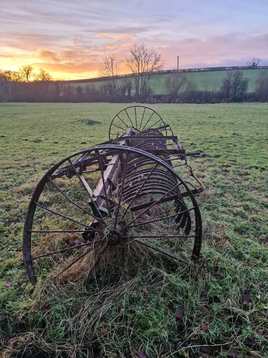 Large Vintage Hay Rake - Image 4