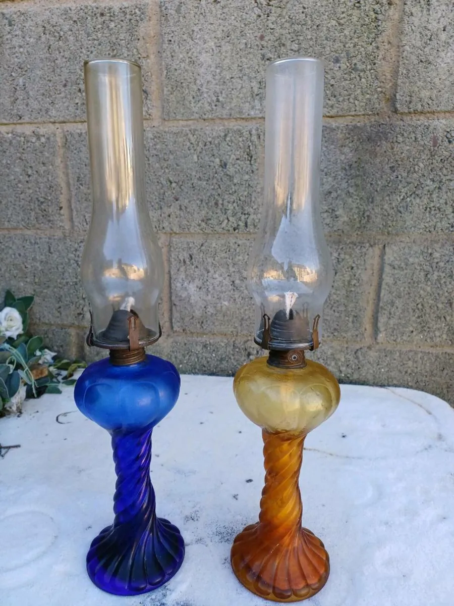Early 20th-century Oil Lamps - Image 1