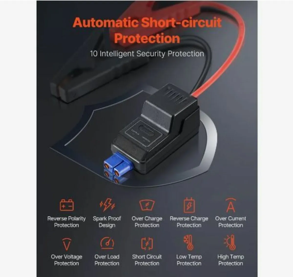 Jump Starter, 3000A Peak, Car Battery Starter Powe - Image 2