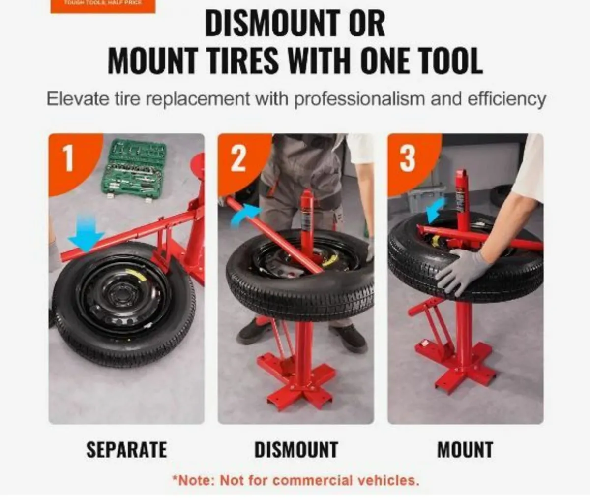 Portable Manual Tire Changer Bead Breaker Tool - Image 3