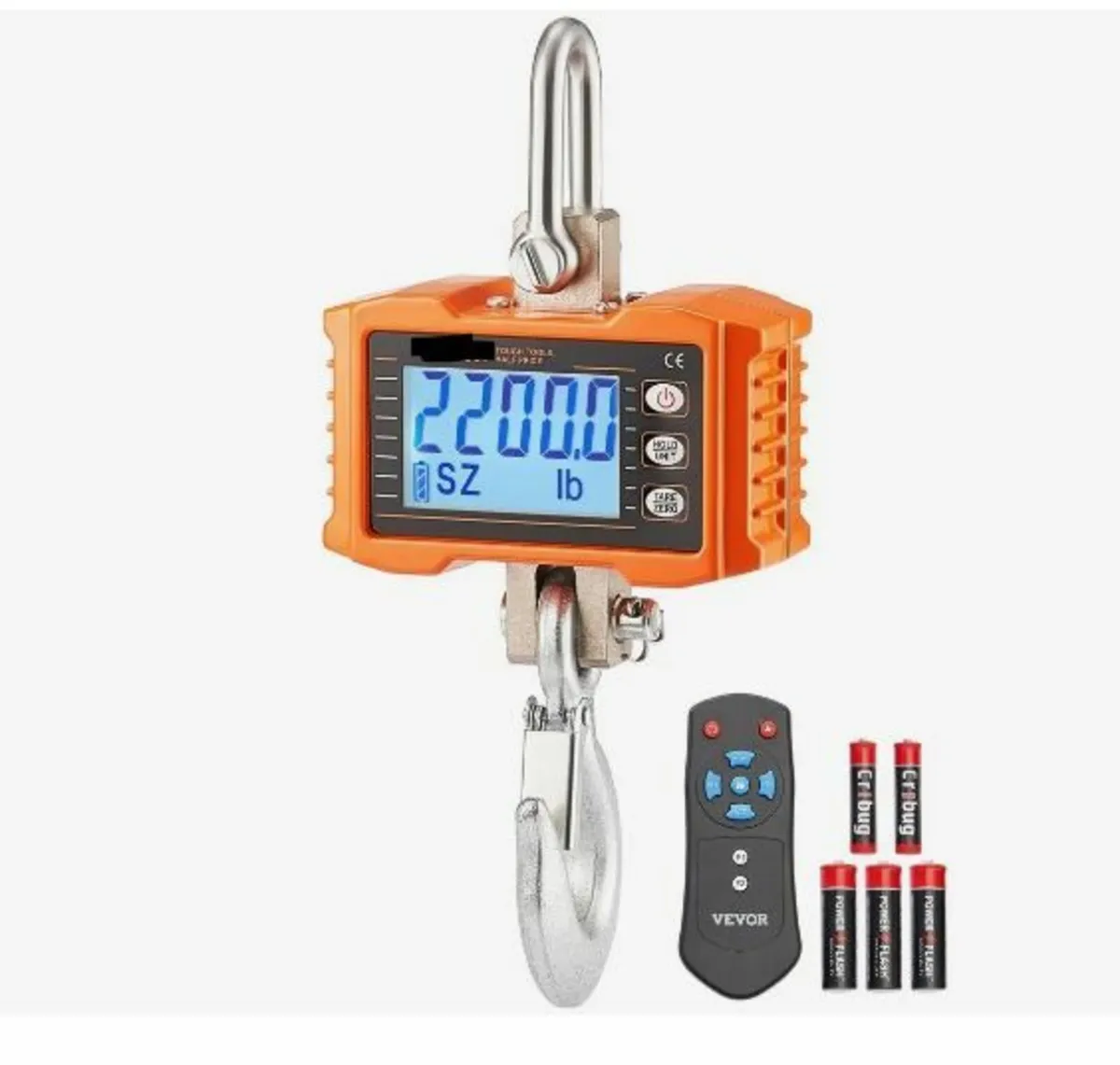 Digital Crane Scale, 2200 lbs/1000 kg - Image 1