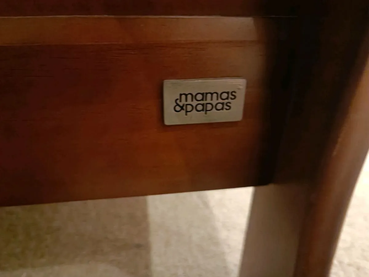 Mamas and Papas sleigh cot bed and changing unit - Image 3