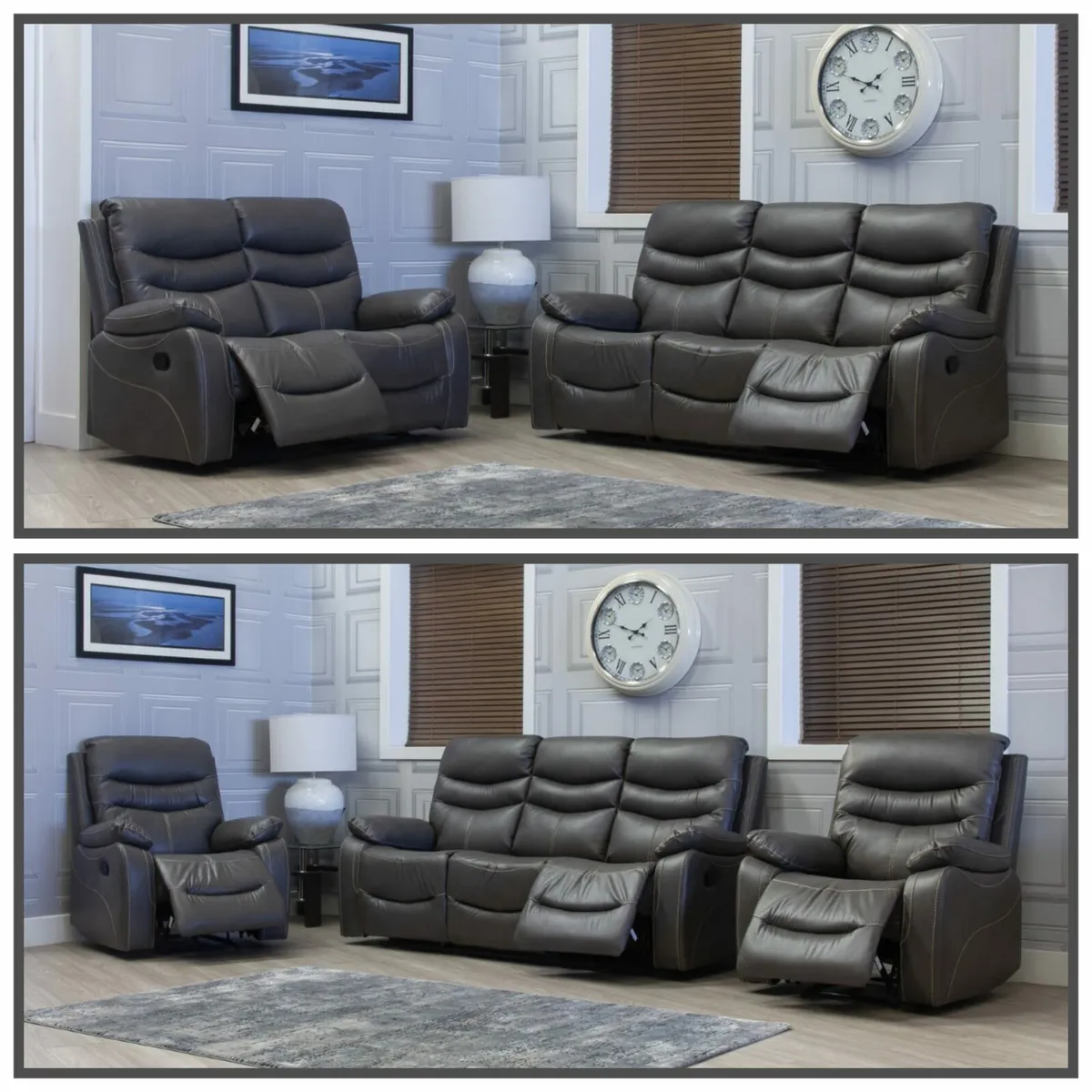 New 3+2/3+1+1 Leather Recliner Sofa Sets - Image 3