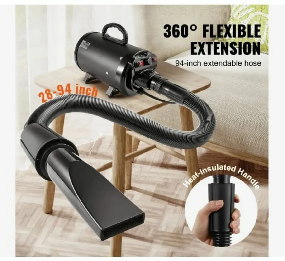 Dog Dryer, 2000W/2.7HP Dog Blow Dryer - Image 4