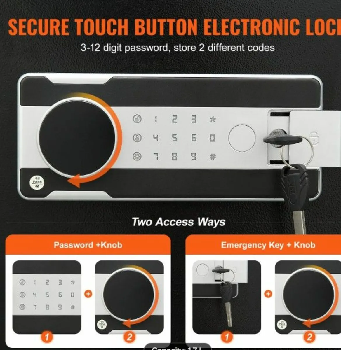 Safe with Drop Slot 1.7 Cubic Depository - Image 3