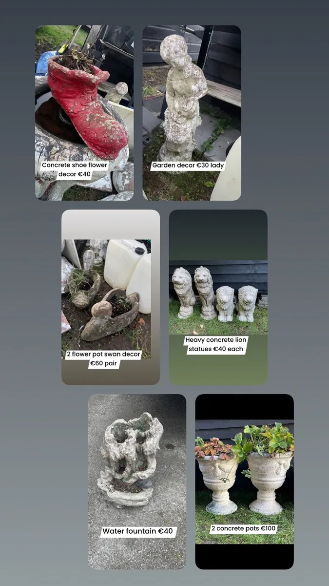 Garden concrete decorations - Image 1