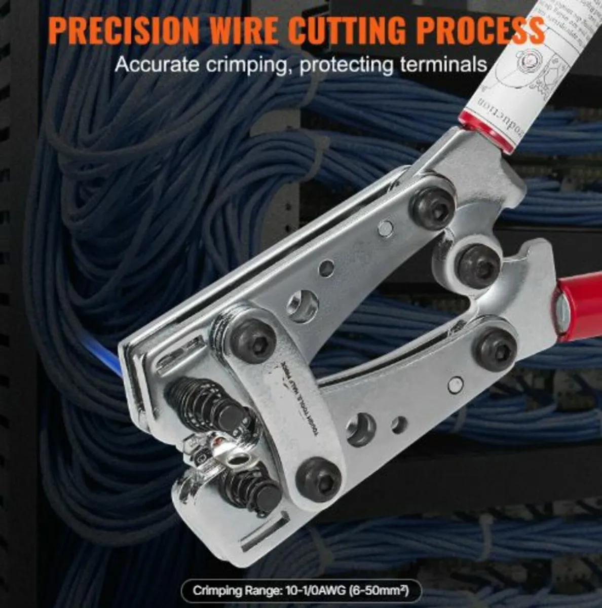 Battery Cable Lug Crimping Tool,10-1/0AWG Aluminun - Image 2