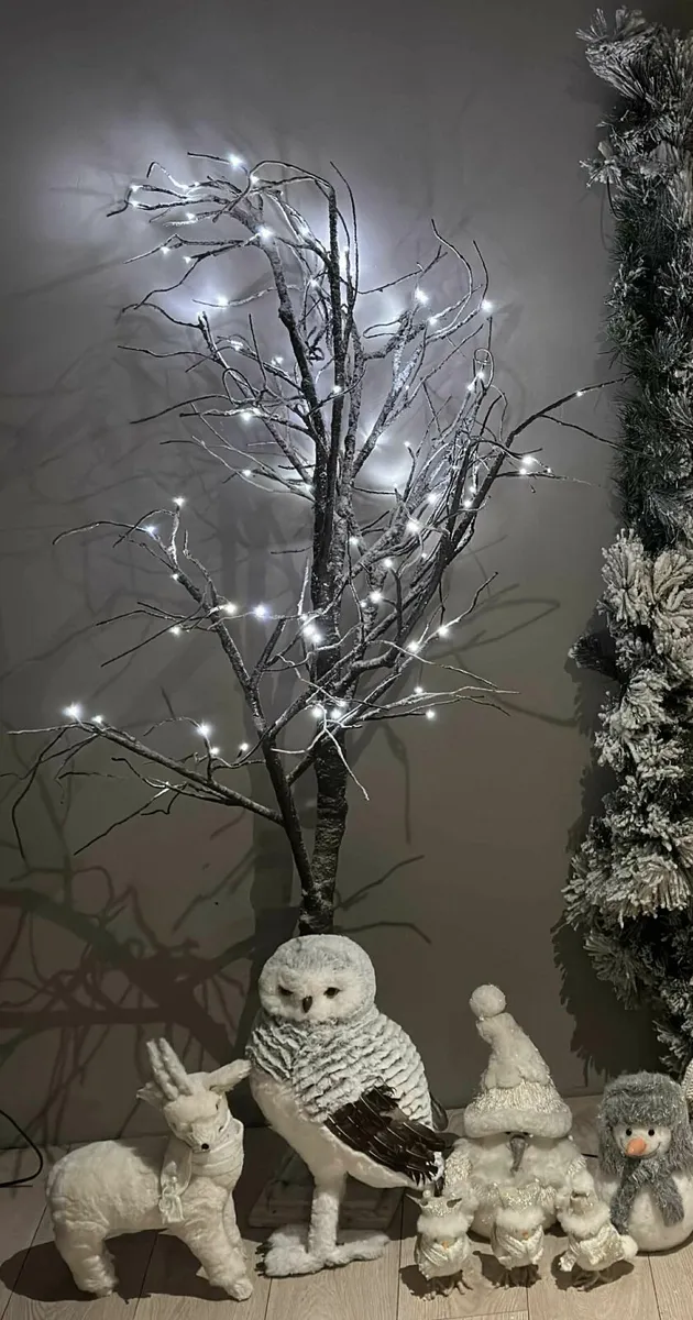 2 Christmas trees plus decorations - Image 2