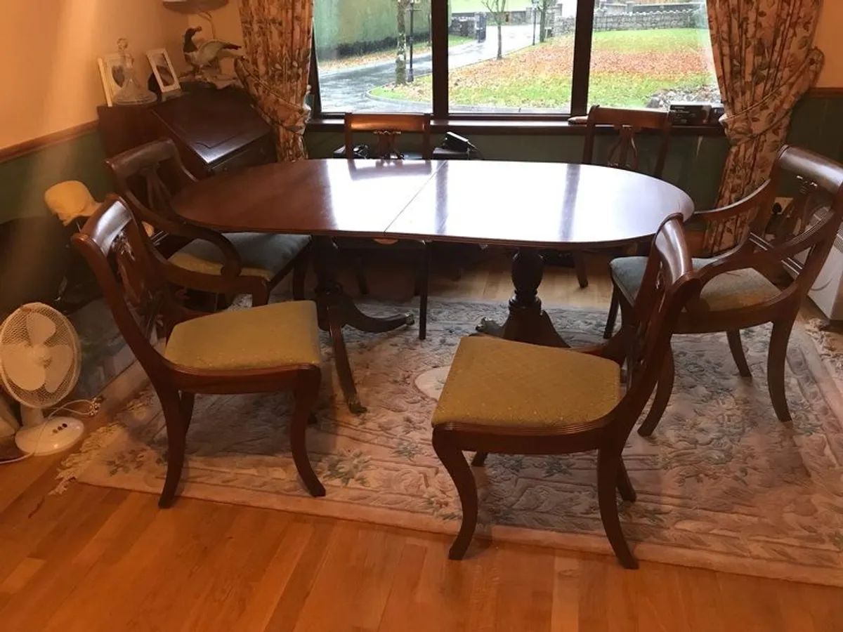 Dining table and chairs