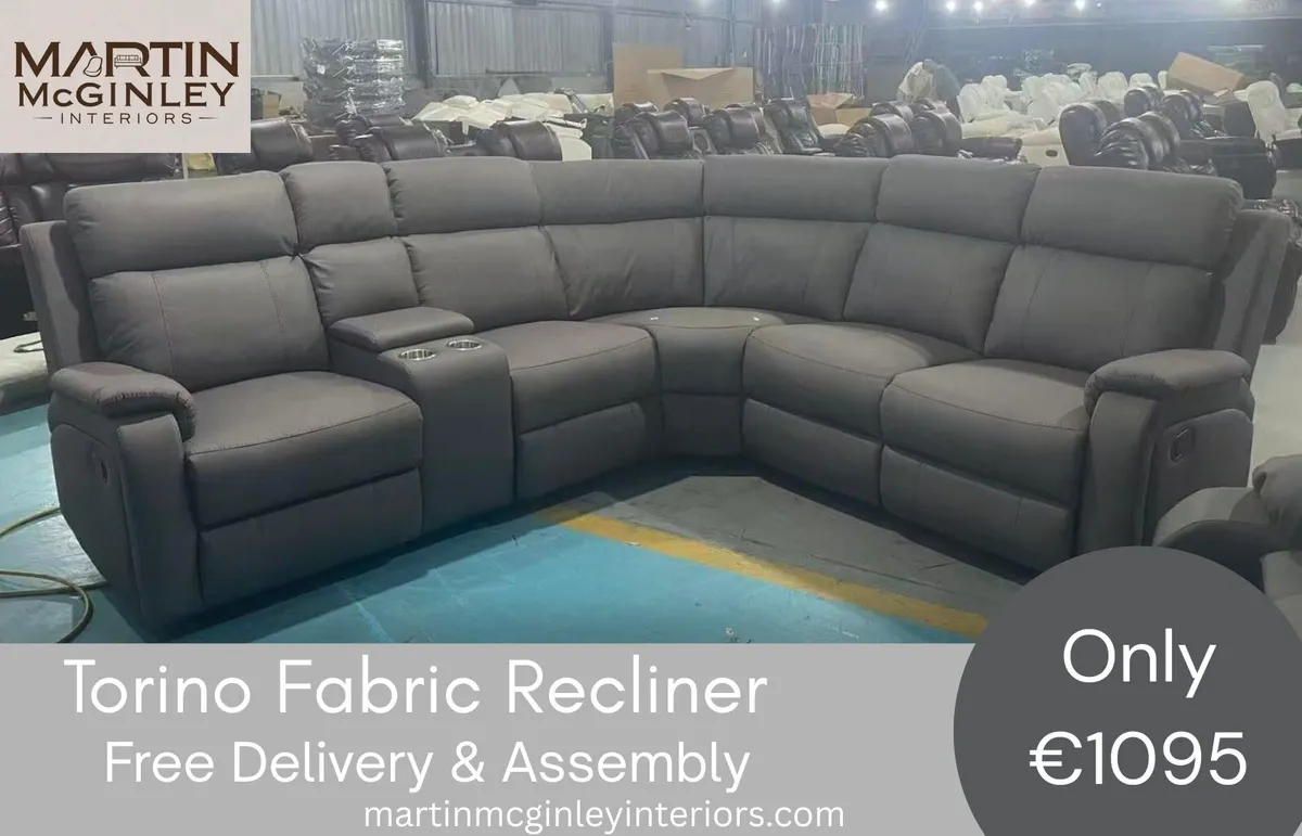 New Leather Torino Corner Sofa Sets - Image 1