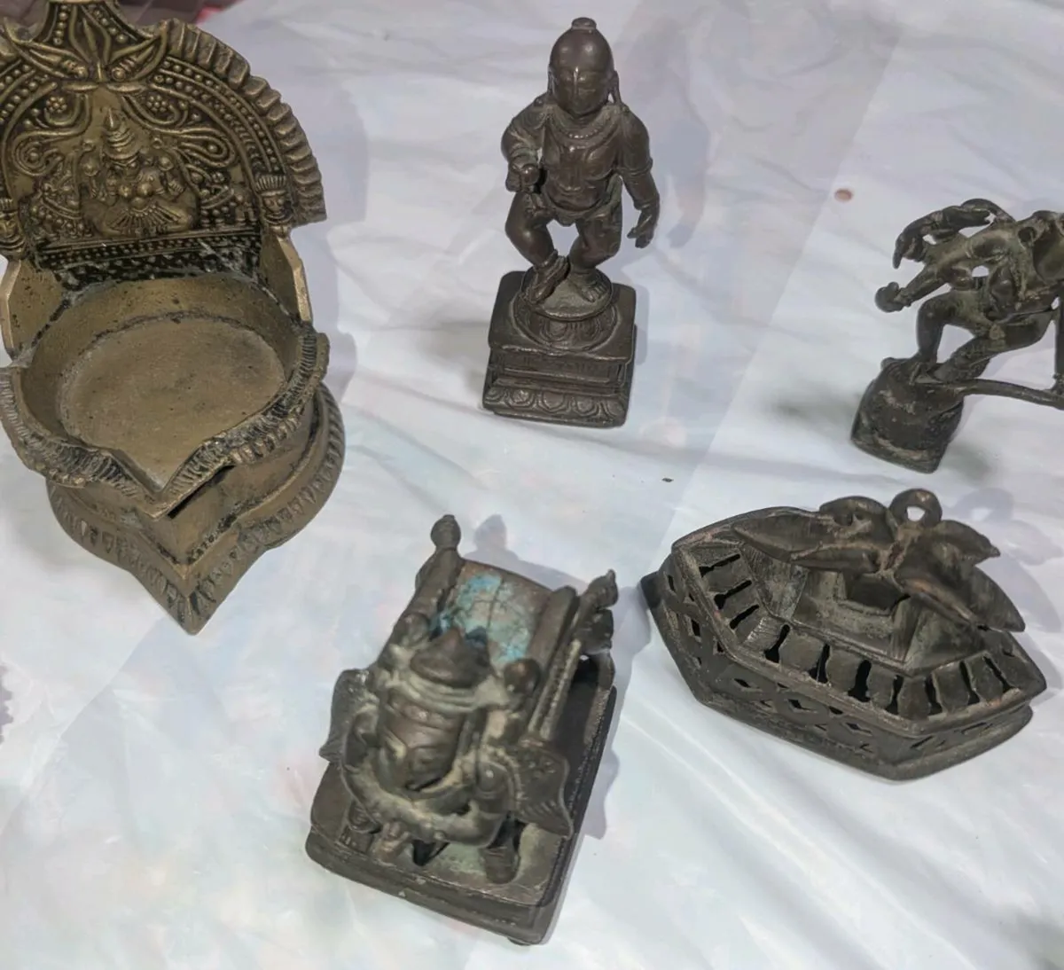 Assorted Indian Brass & Bronze Ornaments - Image 4