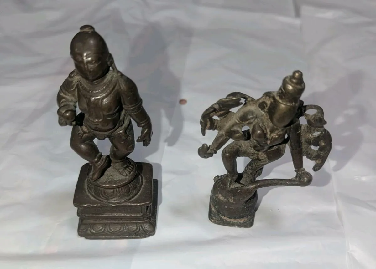Assorted Indian Brass & Bronze Ornaments - Image 1