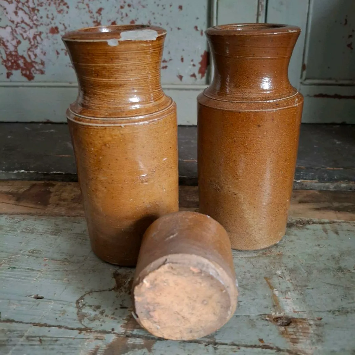 Stoneware Saltglaze Ink Bottles and Ink Well - Image 3