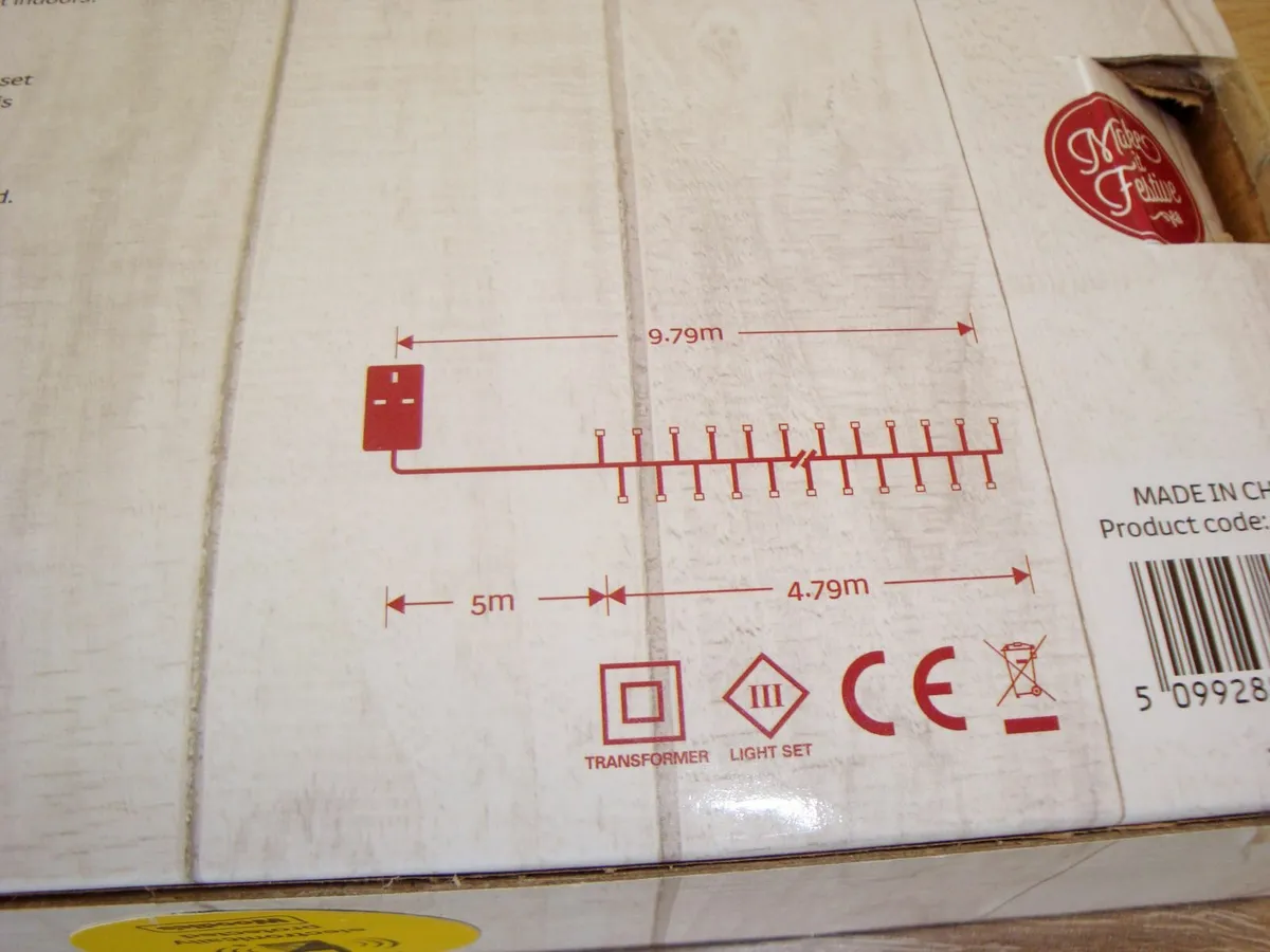 480 warm white silver wire cluster lights - Image 2