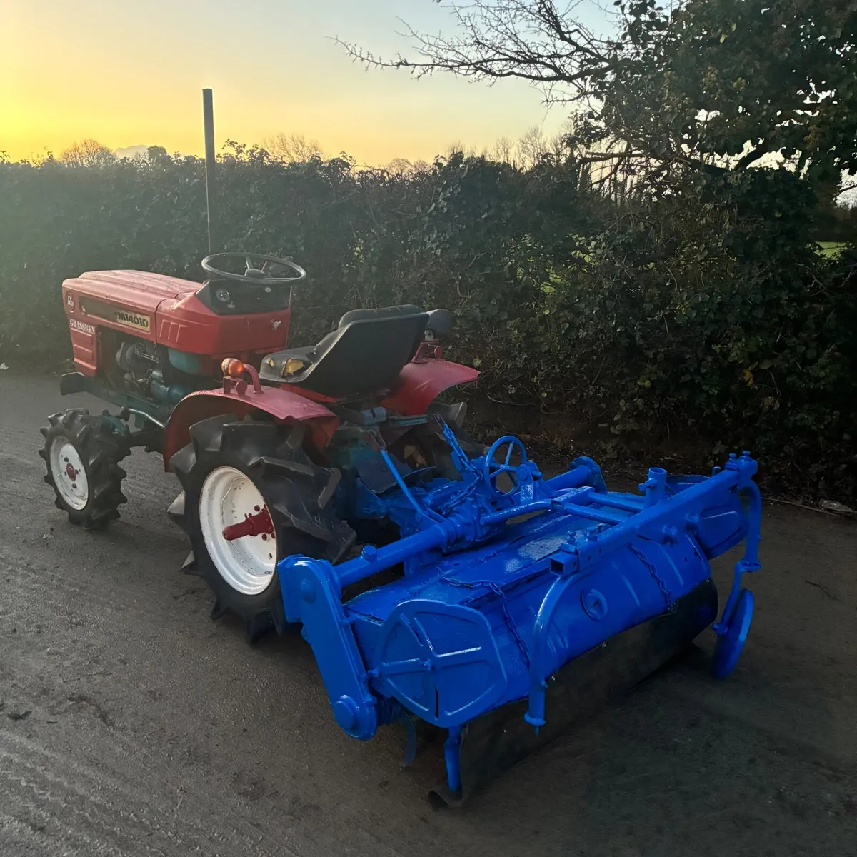 Tractor and rotavator - Image 1