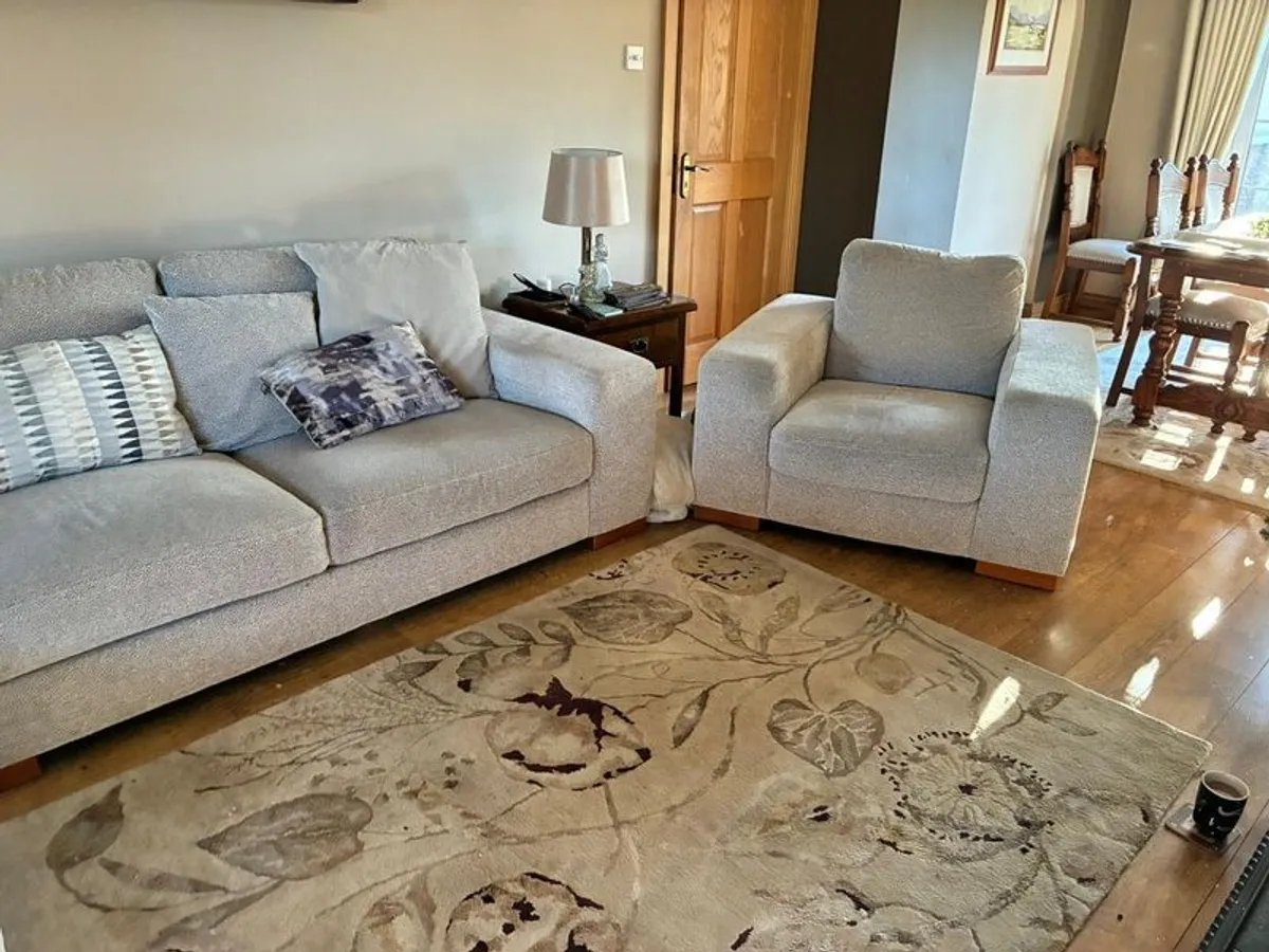 L-Shaped Sectional Sofa & Matching Armchair - Image 3