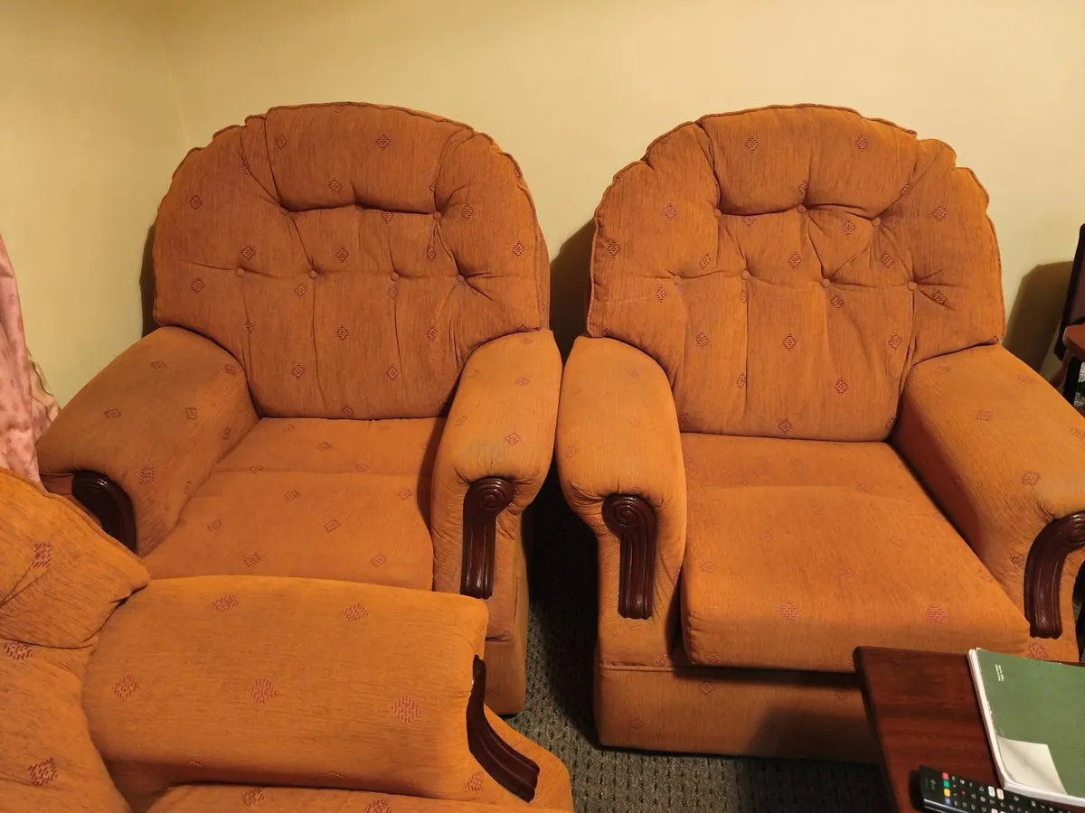 Settee and 2 armchair - Image 1