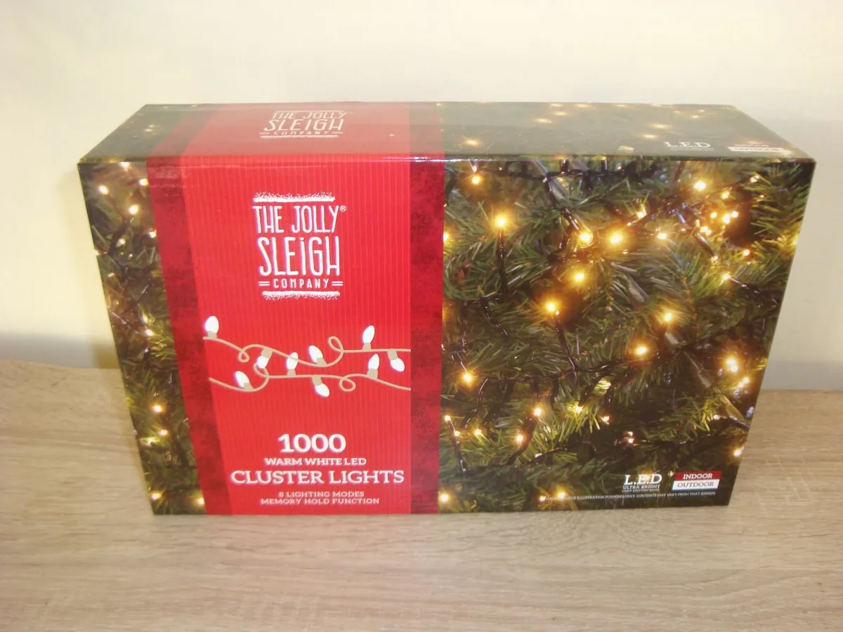 1000 warm white LED cluster lights - Image 2