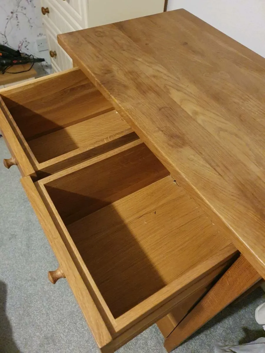 Solid Oak Chest of Drawers - Image 3