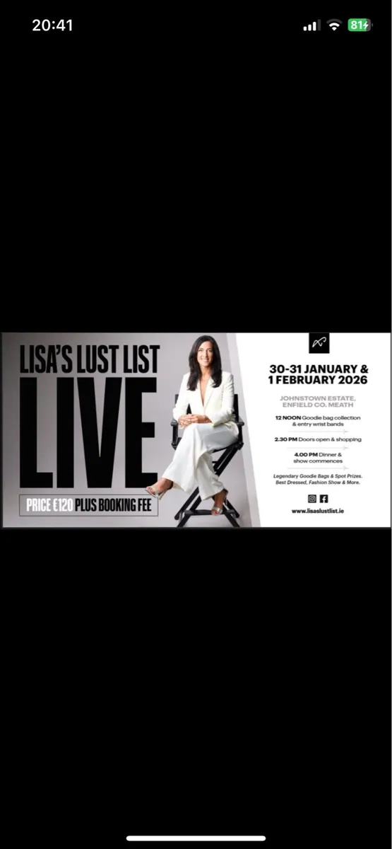 Lisa lust fashion show ticket