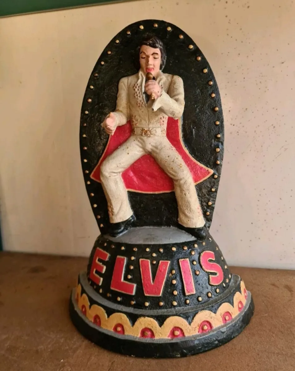 Elvis cast iron door stopper - Image 1