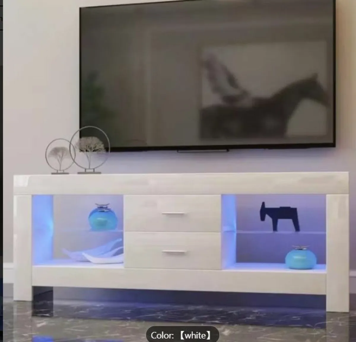 TV Unit with LED Lighting TV Stand TV Cabinet - Image 2