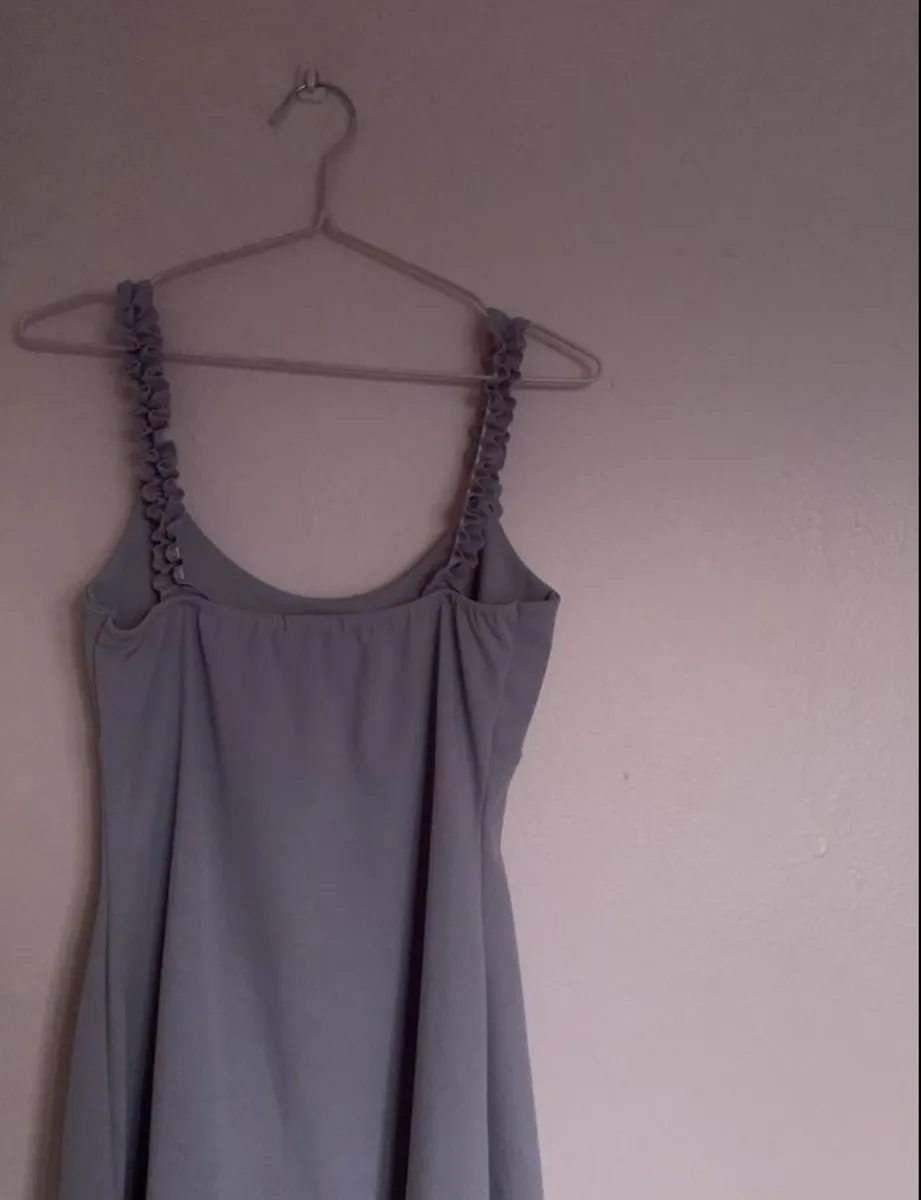 lilac dress with frill details - Image 2