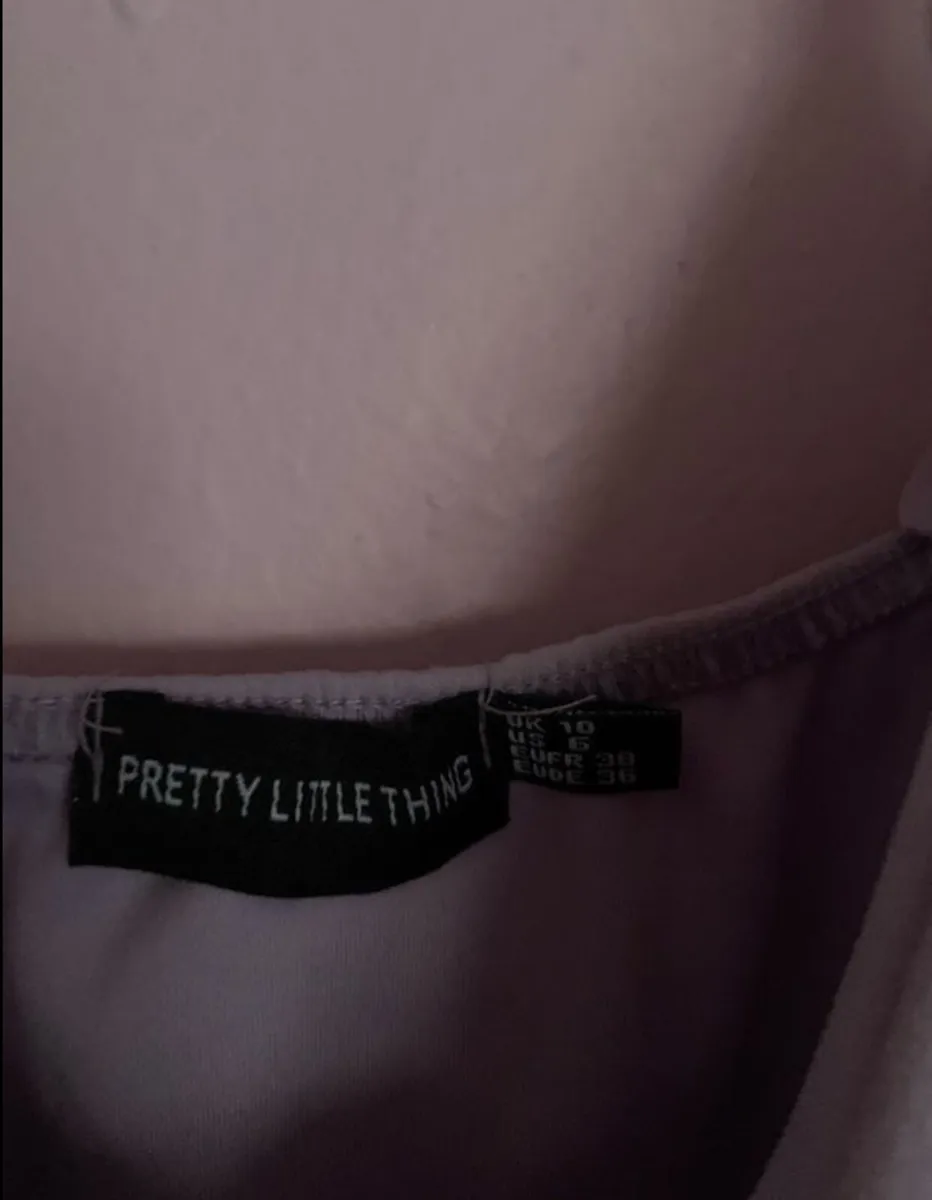 lilac dress with frill details - Image 3