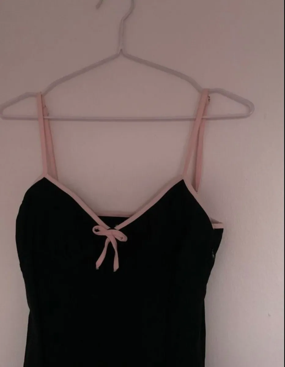 motel rocks meivy dress pink and black - Image 2