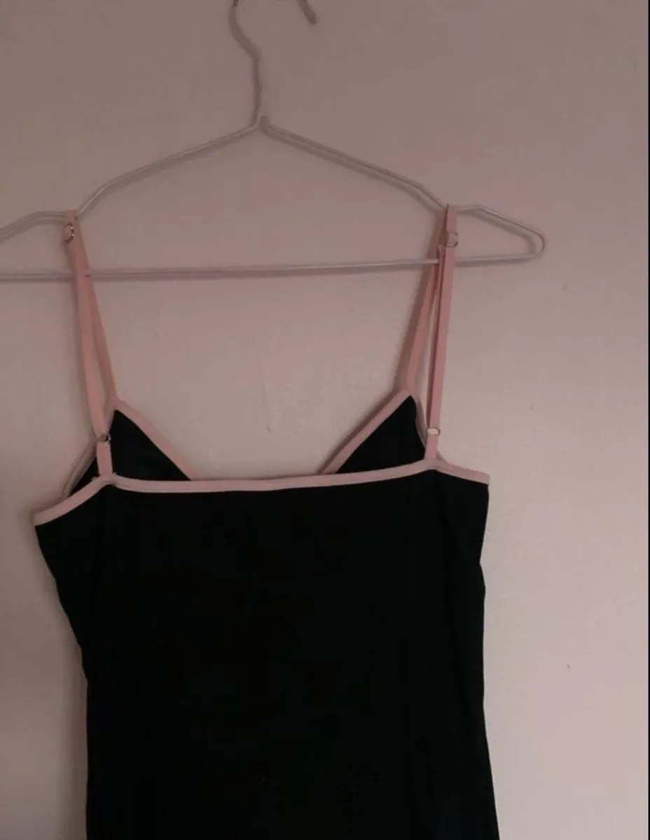 motel rocks meivy dress pink and black - Image 3