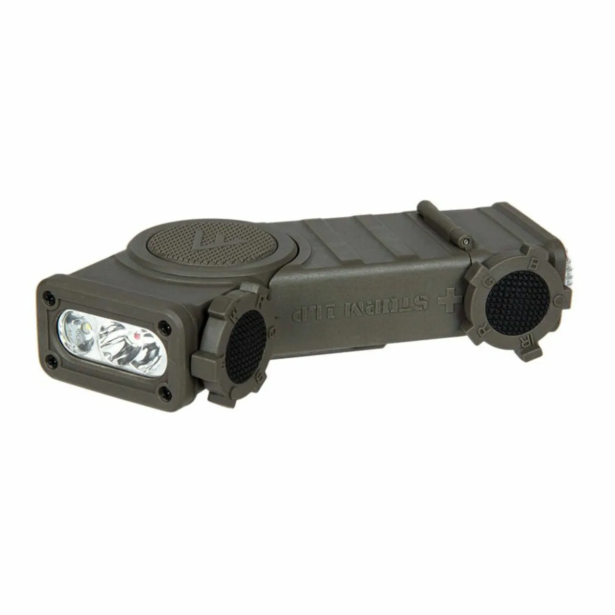 Helmet Mounted Tactical Flashlight – LED RGB IR - Image 1
