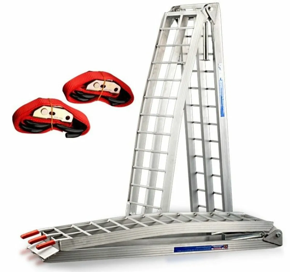 PAIR OF 7 FT ALUMINIUM FOLDABLE LOAD RAMPS 1000 kg - Image 1