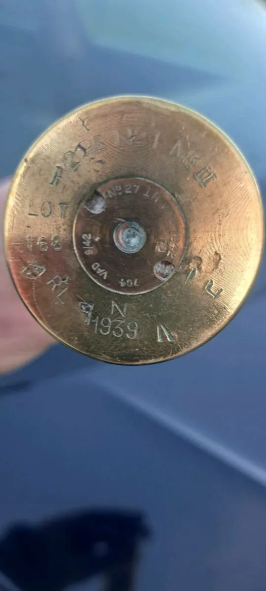 Old 1919 brass  shell - Image 2