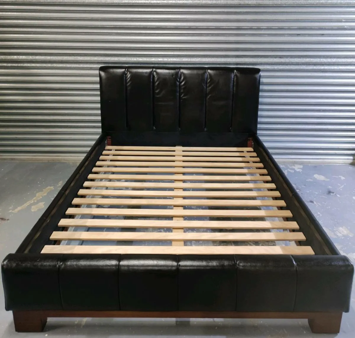 5ft king size sleigh bed & lockers set *delivery - Image 1