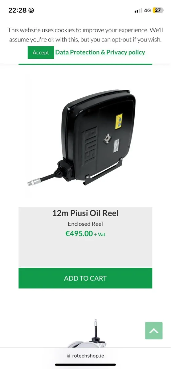 Oil barrel pump reel and meter kit - Image 3