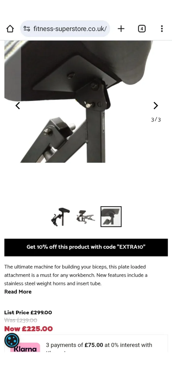 Powertec Preacher Curl Attachment - Image 3