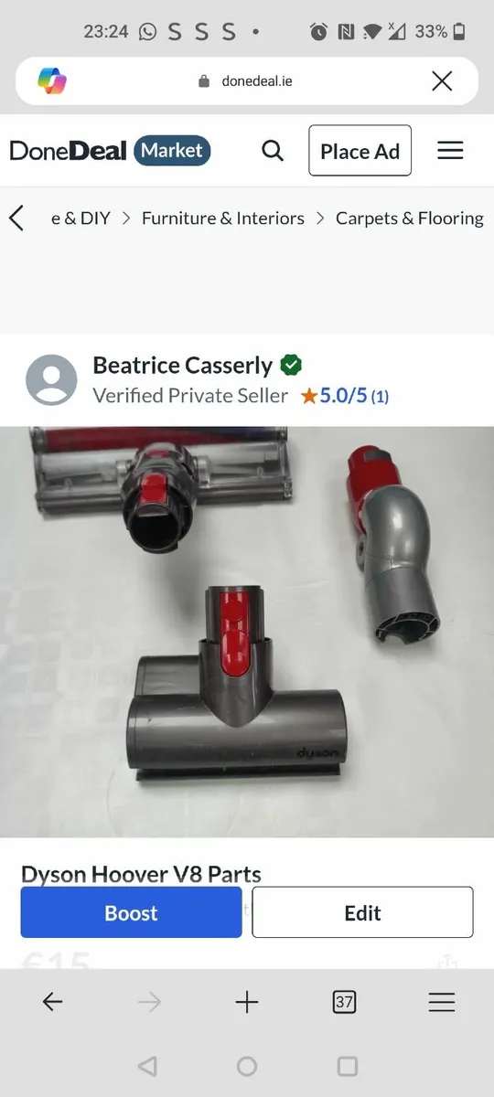 Dyson Hoover V8 parts